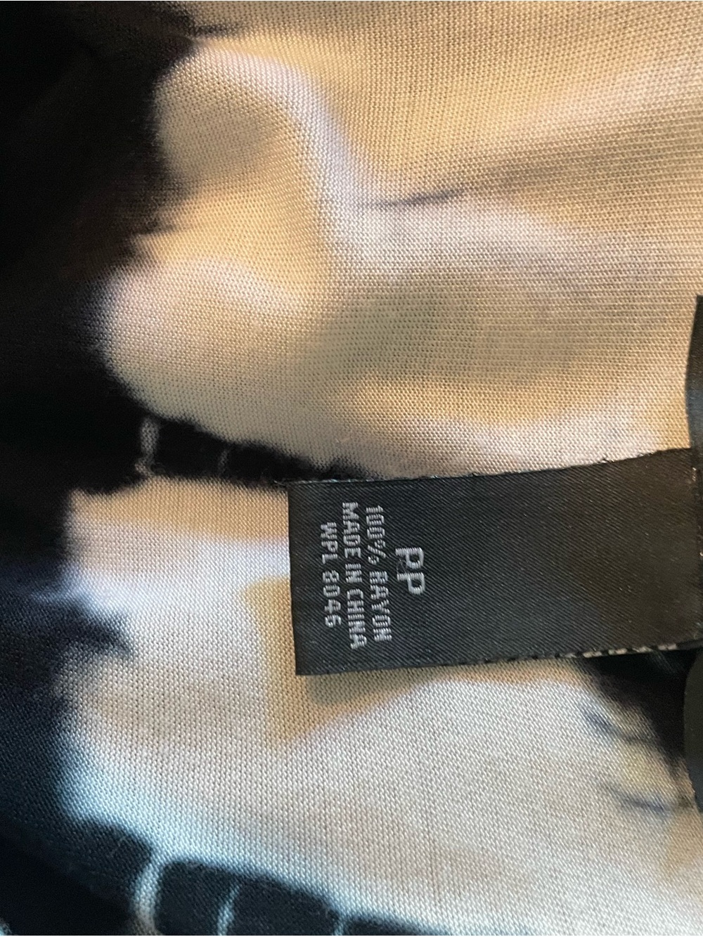 INC International Concepts Black & White Tie-Dye Maxi Dress Size Petite - Picture 4 of 4